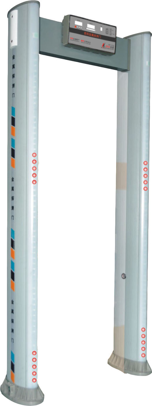 独创圆柱形防水数码金属探测门