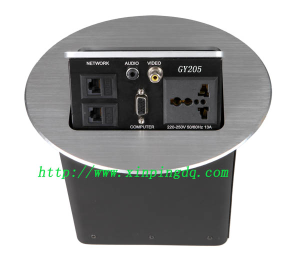 成都椭圆形按压式桌面插GY205