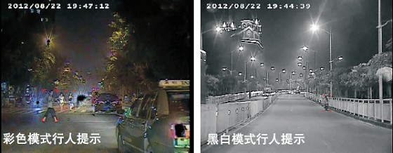 微光夜视仪行人提示功能