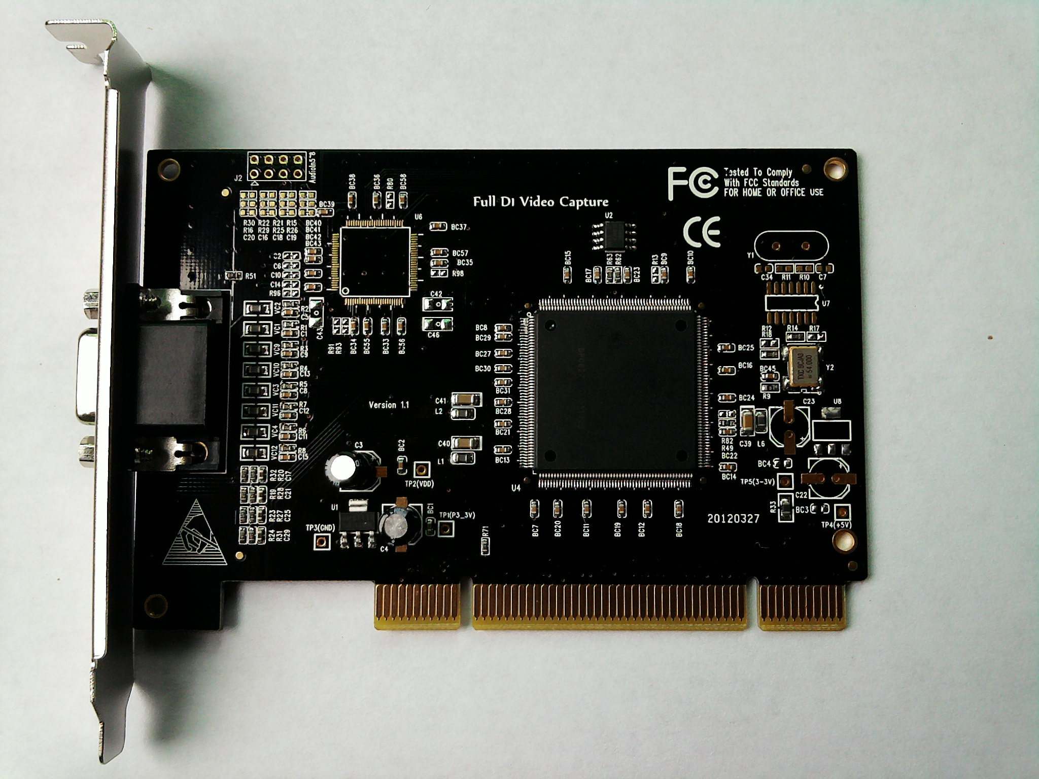 众禾时代 HV6404SF  安防监控PCI系列4路采集卡 支持Win7 64位