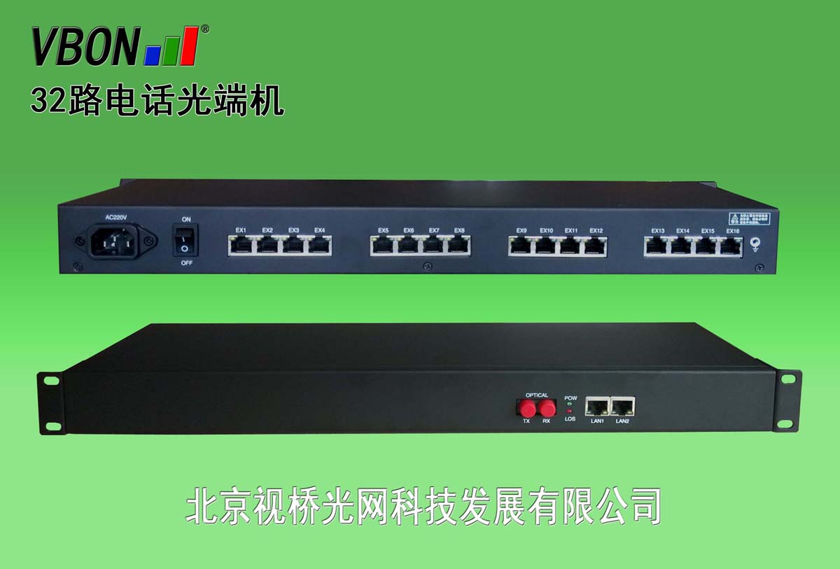 1/2/4/8/16/32路电话光端机