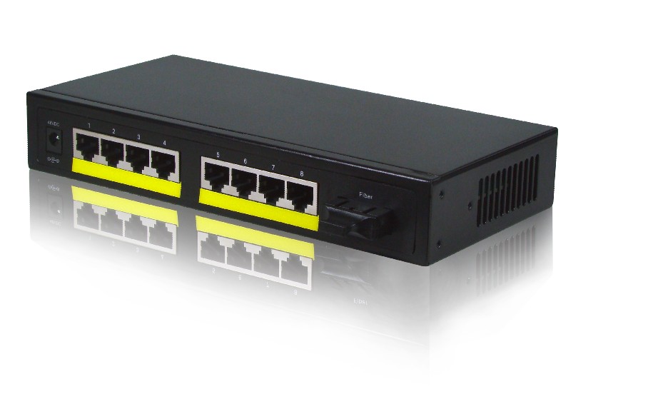 9口POE光纤交换机