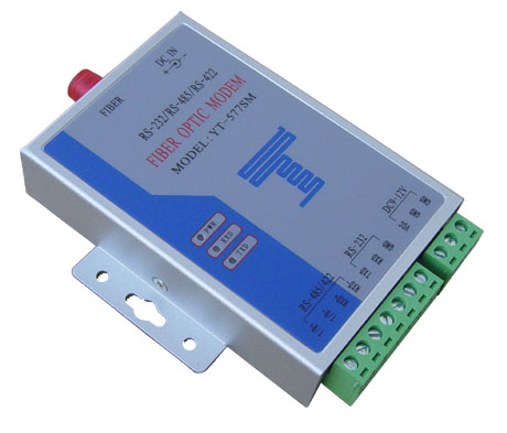 研通科技YT-577SM 单模光纤转RS-232/485/422 转换器