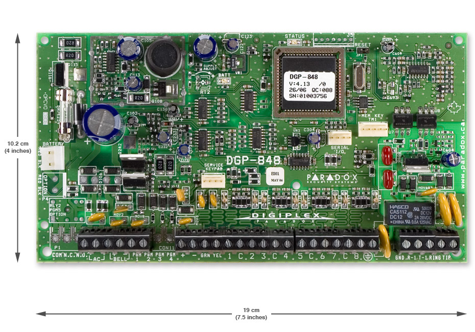 加拿大Paradox枫叶牌DGP-848防盗门禁一体化主机