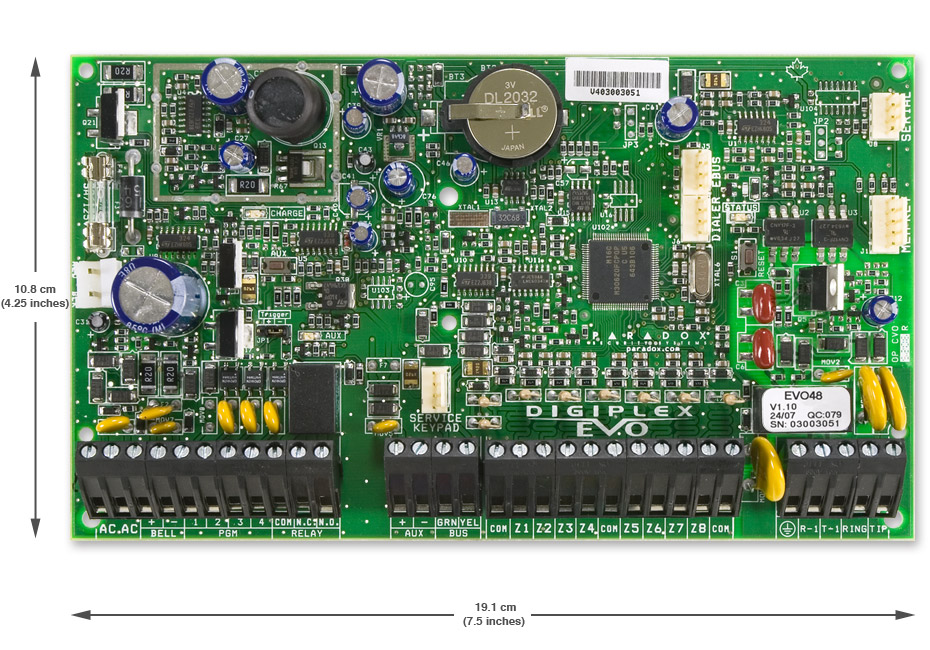 加拿大进口Paradox枫叶牌EVO48总线可扩展48防区报警主机