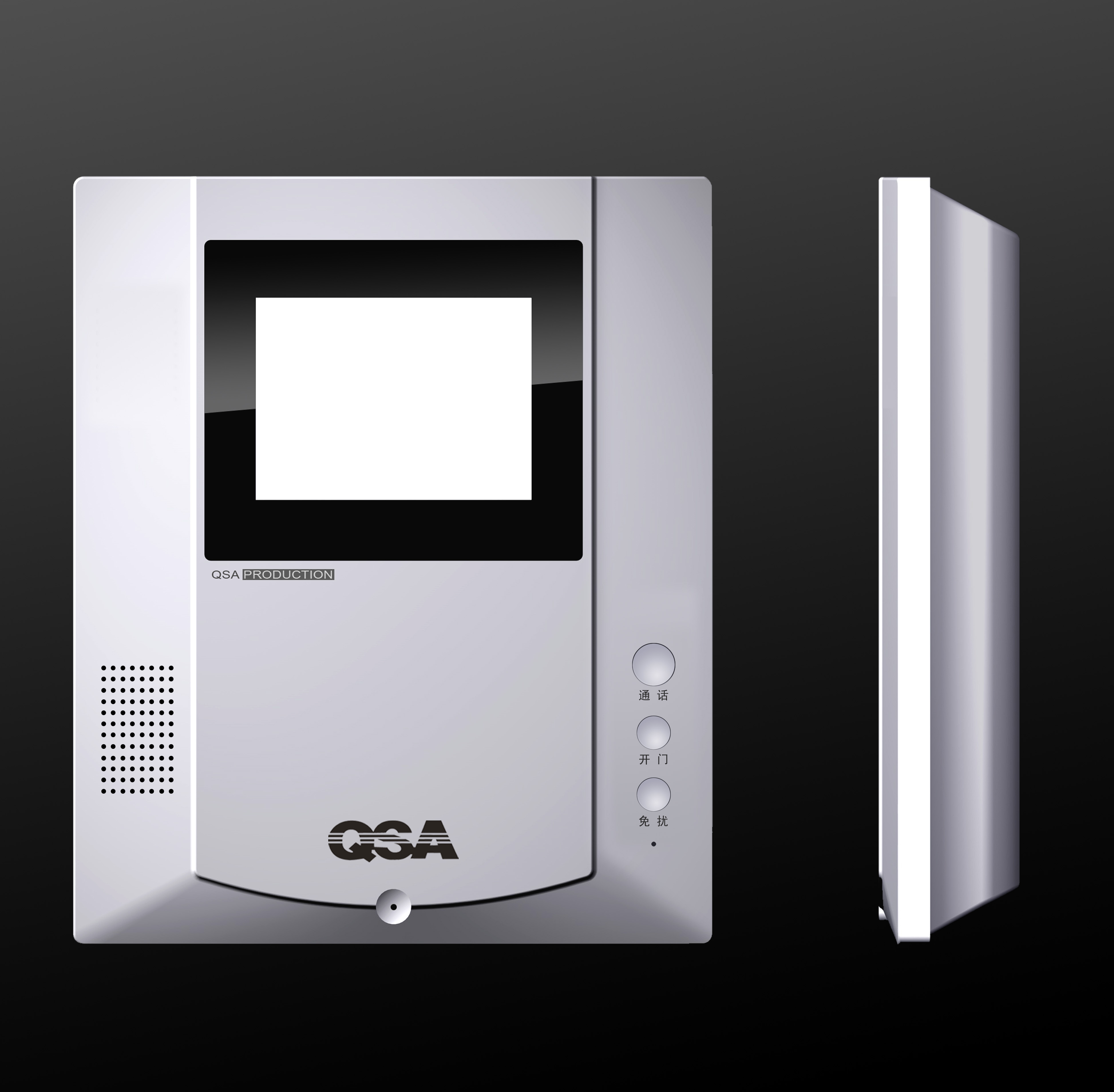 黑白可视对讲分机K款