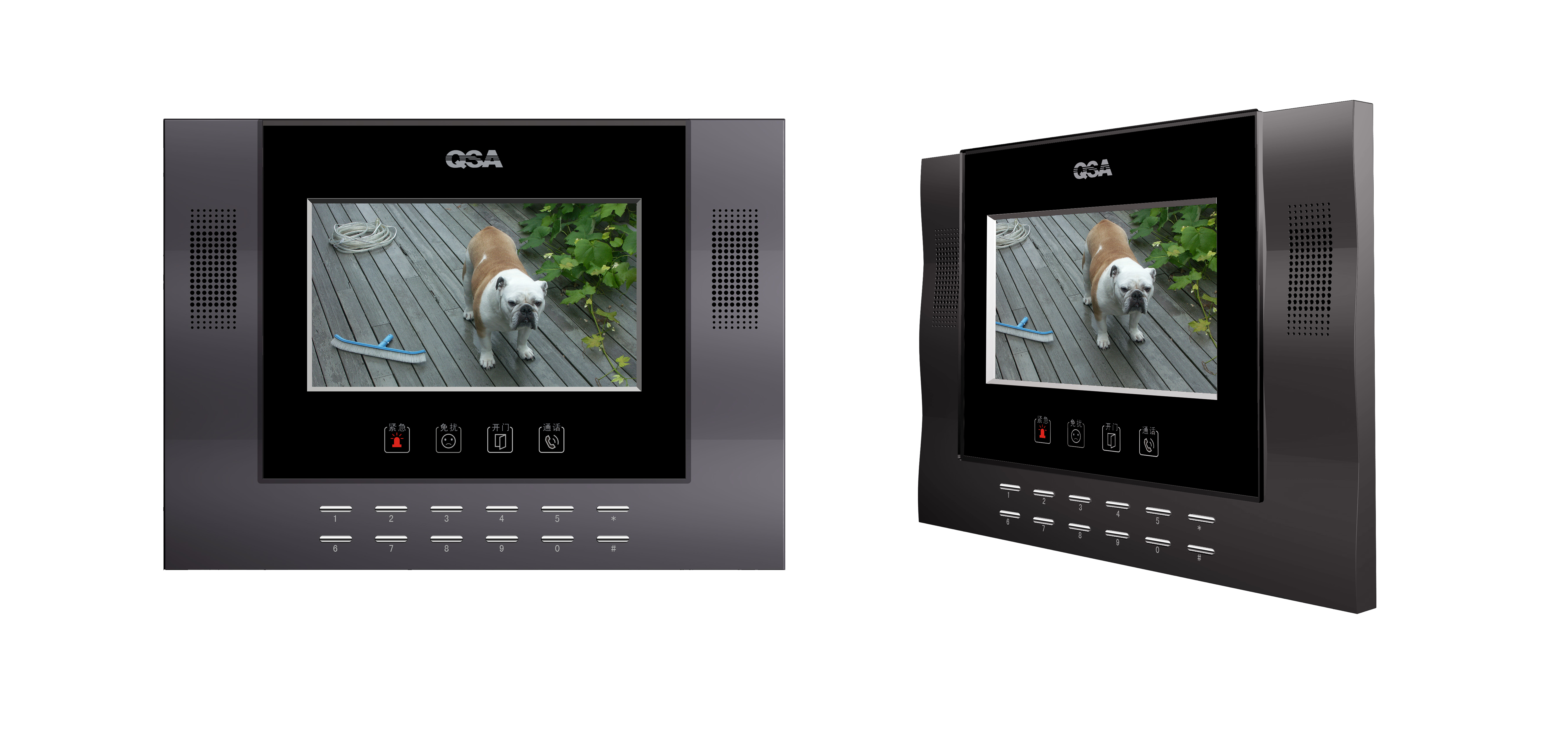 求实彩色可视对讲分机