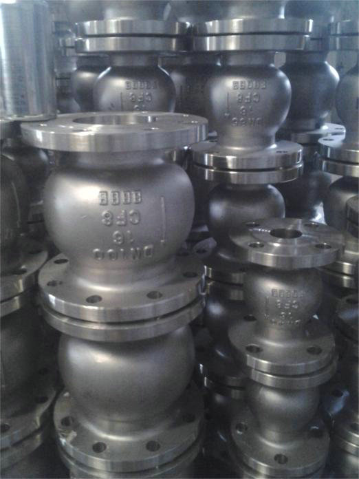 温州H42W-10P-DN80立式止回阀