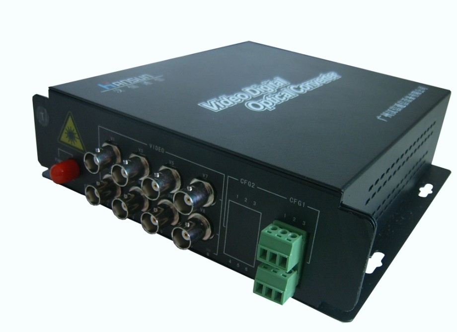 广州汉信8路视频光端机