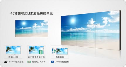 马鞍山市46寸LED液晶拼接屏外置矩阵版分配器处理器