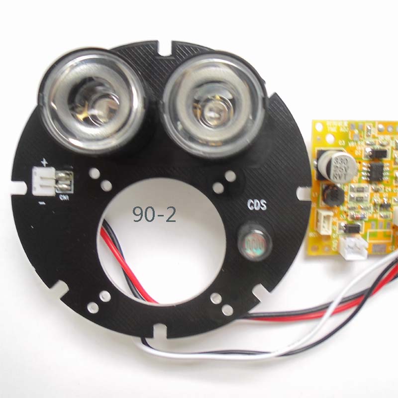 监控摄像机红外灯板 90双灯