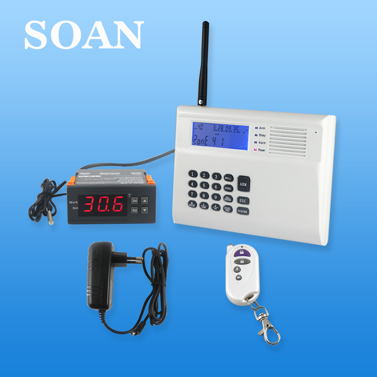 索安 SN2300GJ 机房温度报警器GSM/有线机型