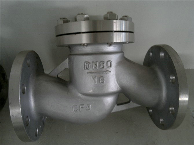 不锈钢H41W-16P-DN40升降式止回阀