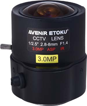 精工镜头SSV2808GNBIRMP红外300万像素镜头2.8-8mm