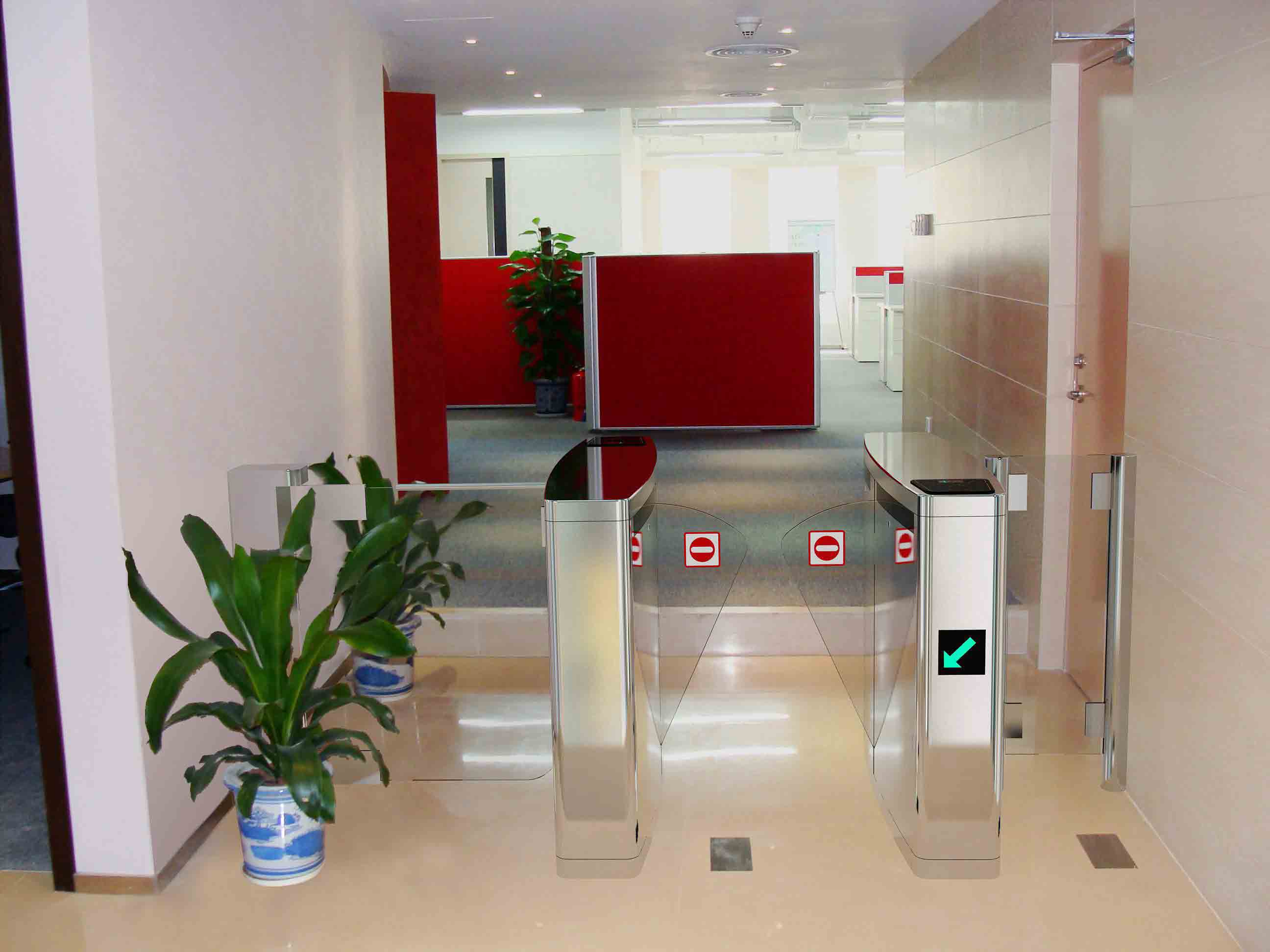 浙江工地专用高档翼闸批发带彩色灯光效果