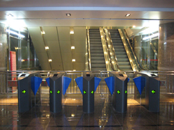 江苏小区专用高档彩色灯光翼闸批发