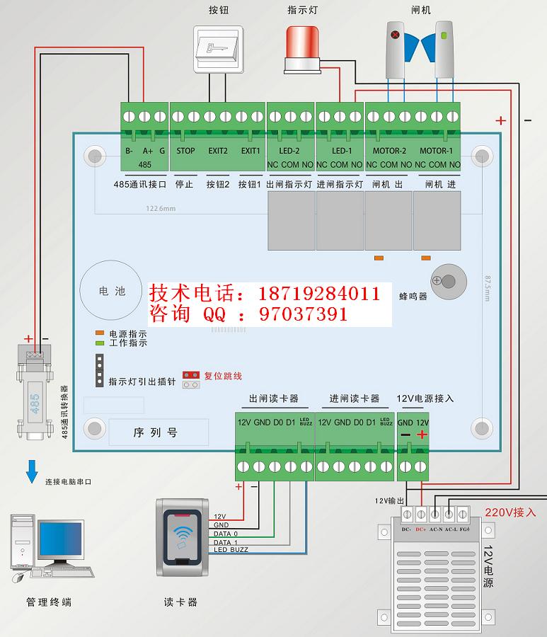 闸机门禁抓拍外接显示屏计数