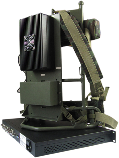 单兵作业监控 背负式双向语音单兵无线传输系统