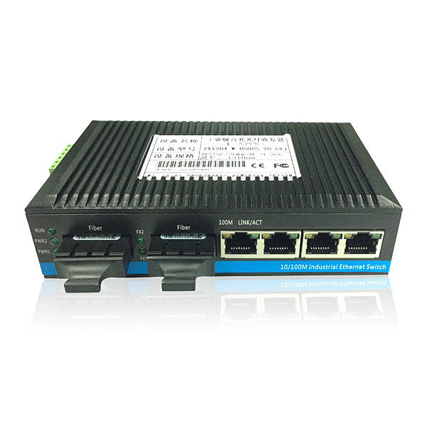 百兆二光/四电工业级光纤收发器