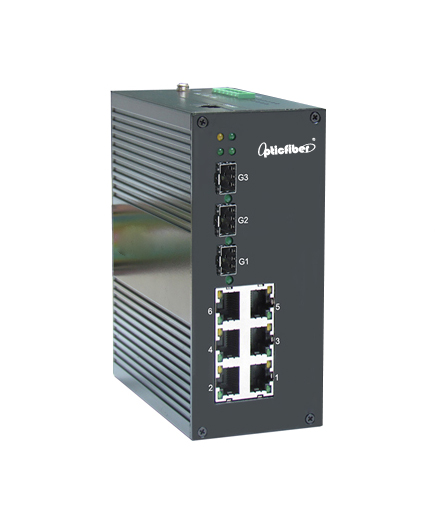 千兆三光/百兆六电工业级以太网交换机