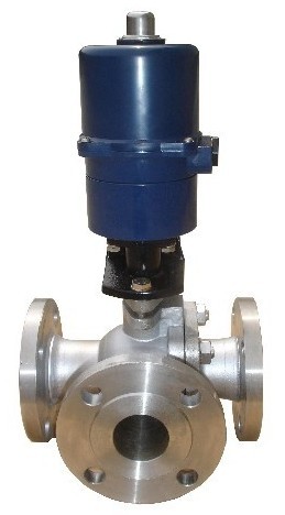 Q945F、Q944F电动三通法兰球阀