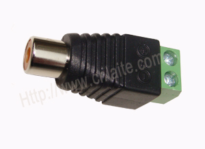 RCA母头转DC头免焊RCA公头母头音频转换头