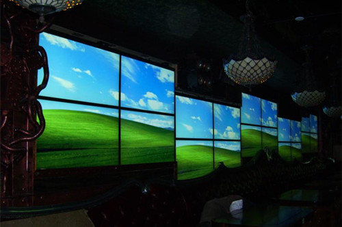 酒吧、KTV液晶拼接电视墙广州厂家供应