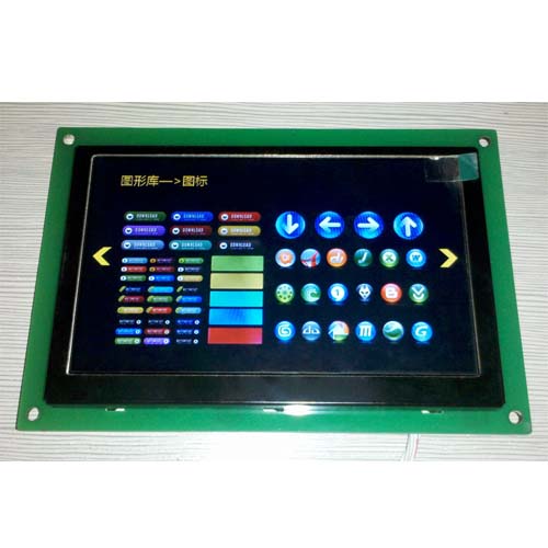 5.0寸TFT彩屏液晶显示模块带驱动板串口工业级(分辨率:800x480)