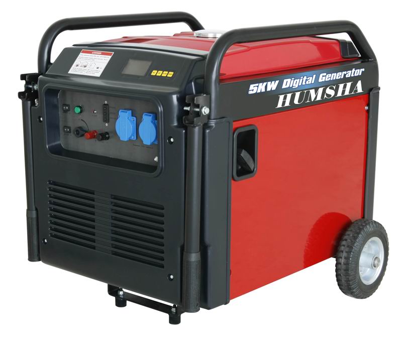 小型静音汽油发电机,5kw变频汽油发电机