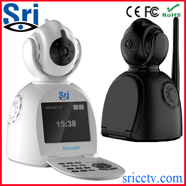 施瑞安SP003最新设计免费视频通话SD卡U盘录像网络监控摄像机