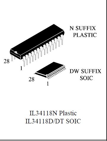 韩国IK原装进口IL34118D代替MC34118可视频电话驱动IC