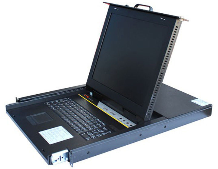 KVM LCD 17寸8口USB 折叠式液晶套件1708 服务器KVM一体机