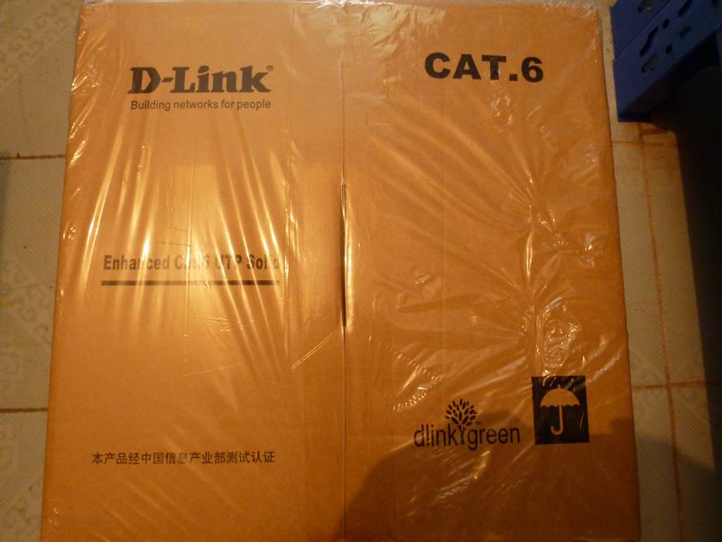 d-link4对六类阻燃屏蔽工程线，DC6CAFTP4P3A 