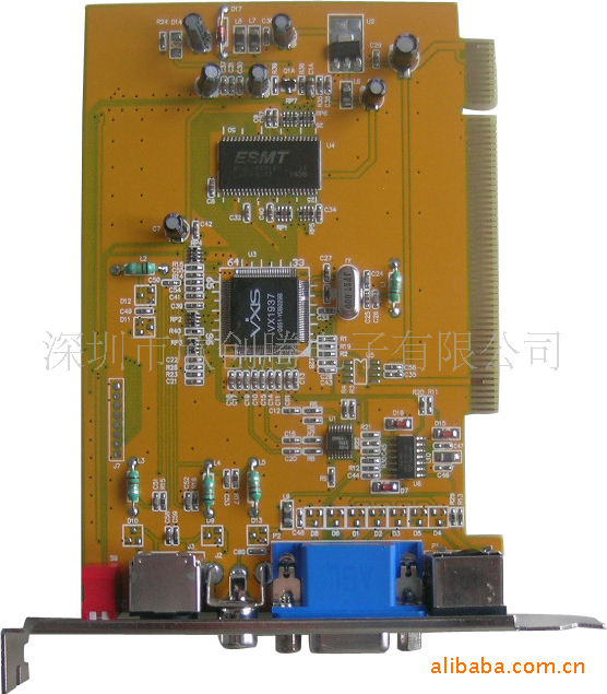 PCI视频转换卡VGA转AVVGA转莲花头PCI转换器视频转换器Av850