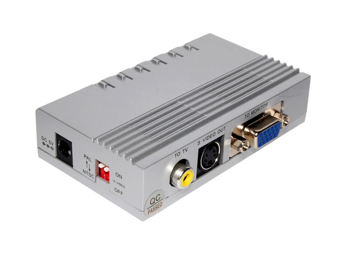 VGA转AV视频转换器工程级电脑转电视VGAtoAV