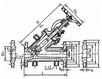 直流式保温截止阀结构