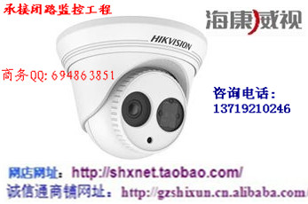 DS-2CD3332D-I 海康威视半球型网络摄像机 300万点阵网络摄像机