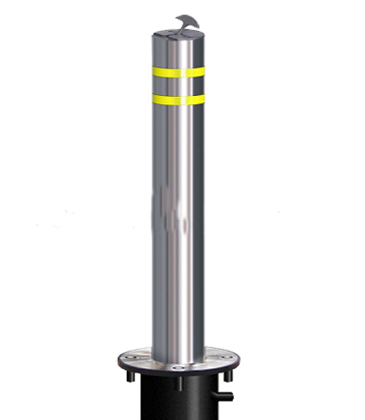 手提式升降路桩，手动升降柱