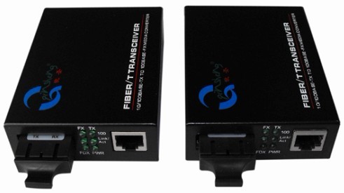 百兆外置多模双纤收发器，百兆单模内置光纤收发器