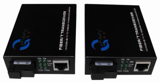 百兆外置单模单纤收发器，百兆单纤光纤收发器