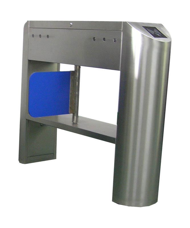 双繁圆弧斜角摆闸+亚克力门叶