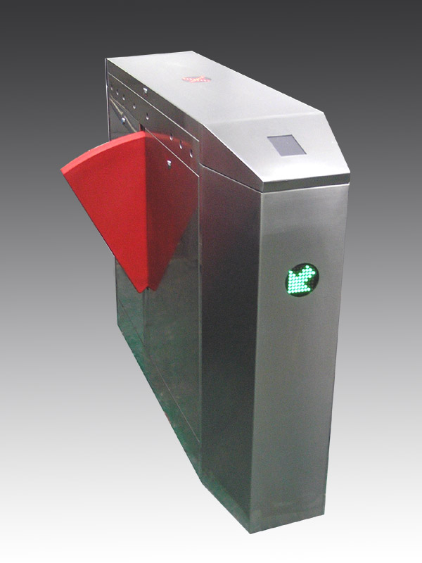 双繁斜角翼闸+红色软体门叶