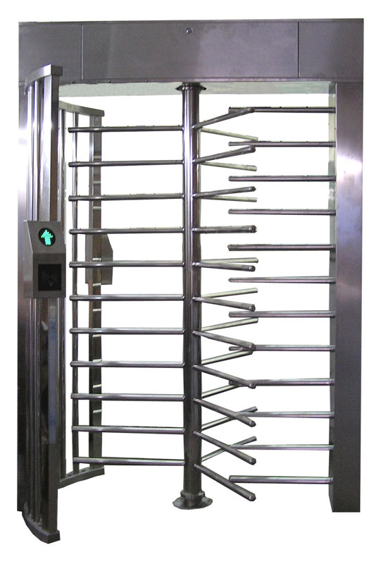 双繁不锈钢单通道全高旋转门