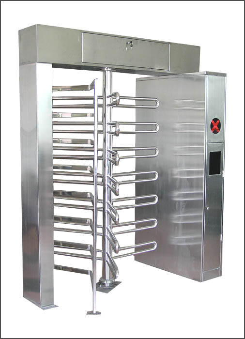 双繁不锈钢单通道全高旋转门+豪华版