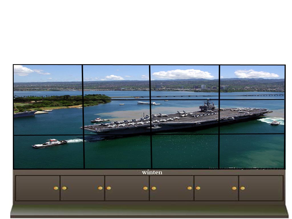 岳阳市液晶拼接会议室监控室展览展示宣传大屏