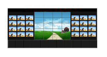 湘西州液晶拼接会议室监控室展览展示宣传大屏