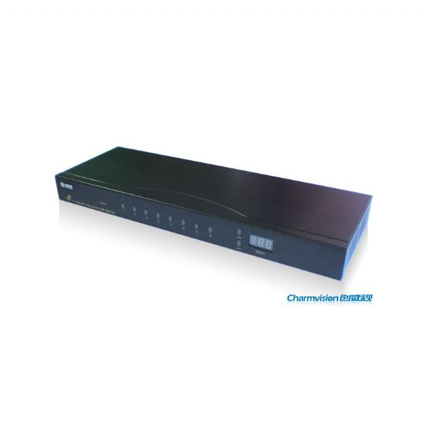 8路USB型KVM视音频切换器，全自动带热键，自动扫描功能