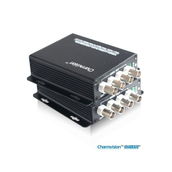 4路视频光端机，带1路反向数据，迷你型