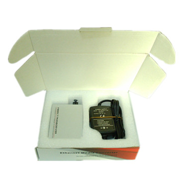 百兆单模双纤双电口光纤收发器，一光两电单纤隔离收发器