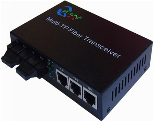 百兆双纤2光3电光纤收发器